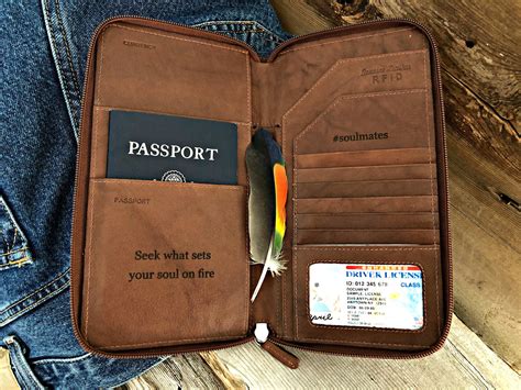 personalised passport wallet.